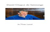 David Chaput de Saintonge - A Tribute