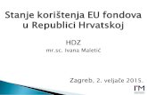 [PREZENTACIJA] Stanje korištenja EU fondova u RH
