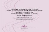 Linking Technology Choice with Operation and Maintenance in the Context of Community Water Supply an