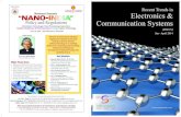 Recent trends in electronics & communication systems (vol1, issue1)