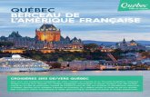 Québec brochure croisières 2015