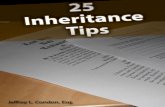 Jeff Condon's 25 Inheritance Tips