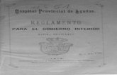 1878 Reglamento Hospital Provincial Agudos de Cordoba