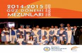Doğu Akdeniz Üniversitesi İletişim Fakültesi 2014-2015 Güz Dönemi Mezunları Yıllığı