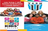 2015 Kids' College and Teen University summer camps at Trident Technical College