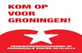 Verkiezingsprogramma SP Groningen 2015