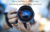 Chris Bernard Photography services