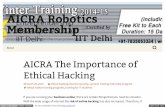 AICRA The Importance of Ethical Hacking