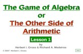 Algebra 1 and Arithmetic