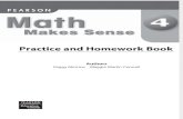 Pearson Math Makes Sense 4 Practice and Homework Book