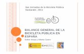 Balance General de La Bicicleta Publica ESPAÑA