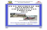 Plan Distrital de Seguridad Ciudadana - San Lorenzo 2012