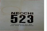 Necchi 523 Sewing machine Manual