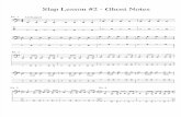 Slap Lesson 2 Ghost Notes