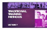 Lecture 7 - Traditional Training Methods - IUNC - SSM - Spring 2015.pdf