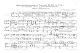 BACH - Brandenburg Concert n.3 - piano sheet