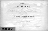 Clara Schumann - Trio - Score Másolata