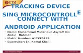TRACKING DEVICE  USING MICROCONTROLLER  CONNECT WITH  ANDROID APPLICATION