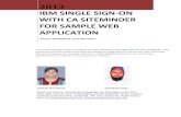 Single SignOn With CA SiteMinder for Sample Web Application