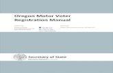 Oregon Voter Motor Manual