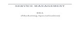 Bba - Marketing Specialisation - Services Management