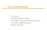 III Invocación Remota. uneg