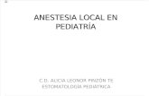 VII. Anestesia Local en Odontopediatría