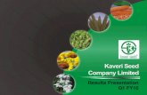 Kaveri Seeds Q1FY16 Results Presentation