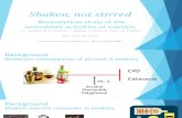 Shaken, not stirred: Bioanalytical study of the  antioxidant activities of martinis