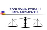 Miloš Manasijević - Poslovna Etika u Menadžmentu