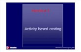 Managerial Accounting 3 - Activity Based Costing