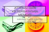 3 - Attensi Dan Keterbatasan Memori