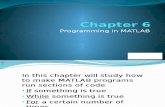 Chapter 6 Programming in Matlab