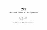 ZFS Overview