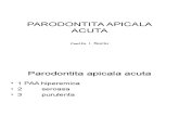 Parodontite Apicale Acute