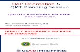 03 QAP Orientation for QMT Members (Davao Sur - Davao City) July 9, 2014
