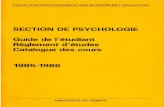 1985-1986 Guide Etudiants Psycho