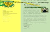 Uplands School Weekly Newsletter - Term 1 Issue 14 -27 November 2015
