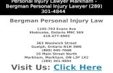 Personal Injury Lawyer - Bergman Personal Injury Law (800) 945-7048