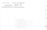 AKAI M7 Service Manual