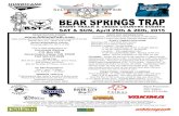 Bear Springs Trap 2015