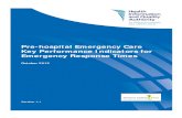 Pre Hospital Emergency Care KPIs Oct 2012