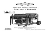 Briggs & Stratton 8000 Watt Portable Generator