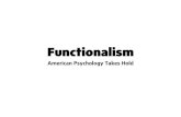 Lecture on Functionalism