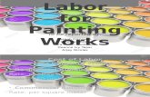 Construction Estimate Visuals Labor Cost for Painting Works