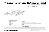 Manual de Servisio del Teléfono Propietario Analógico Panasonic KX-T7730x