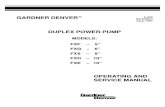 Duplex Power Pump Operating & Service Manual