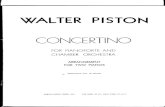 Walter Piston - Concertino
