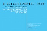 I GRAND RESEARCH HUMAN-COMPUTER INTERACTION IN BRAZIL 2015
