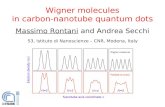 Wigner molecules in carbon-nanotube quantum dots Massimo Rontani and Andrea Secchi S3, Istituto di Nanoscienze – CNR, Modena, Italy.